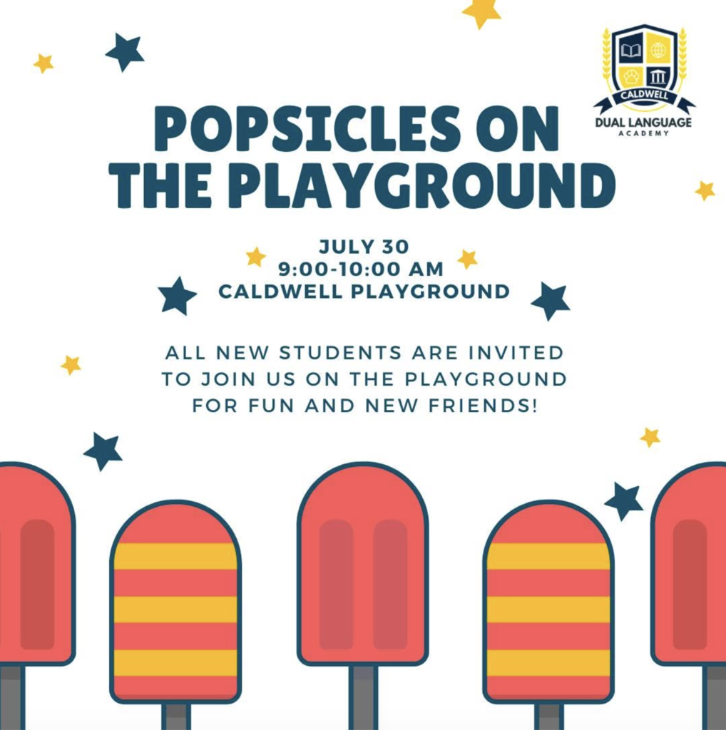 Popsicles on the playground invitation.