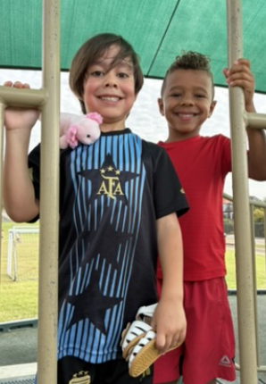 Popsicles on the playground invitation.