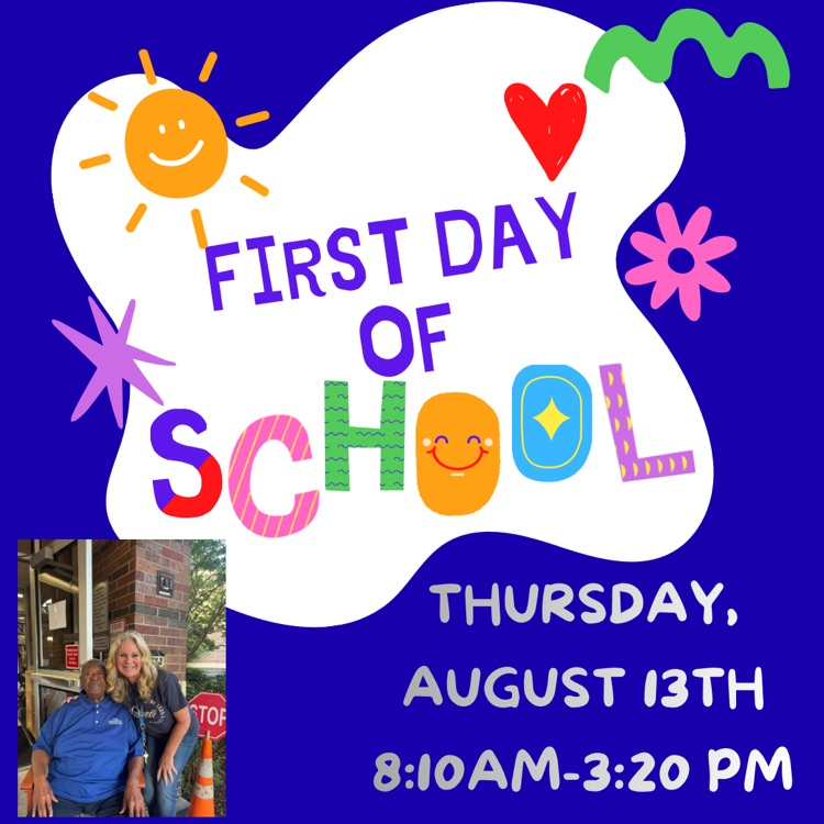 First day of school is Thursday, August 13th!