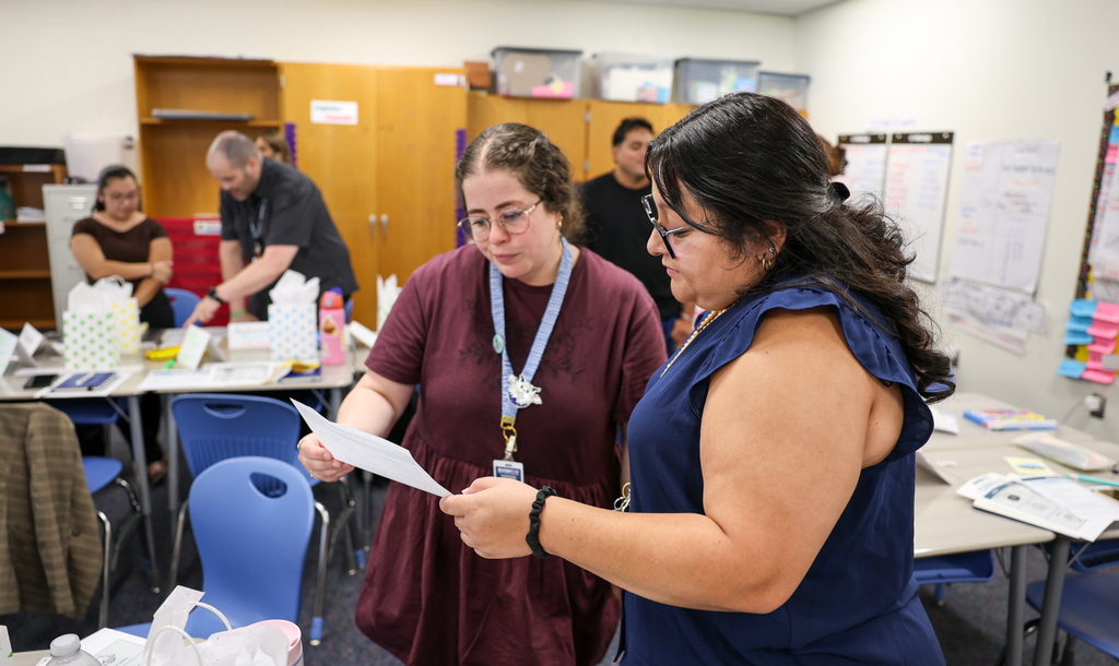 teachers attend new hire training at caldwell dual language academy