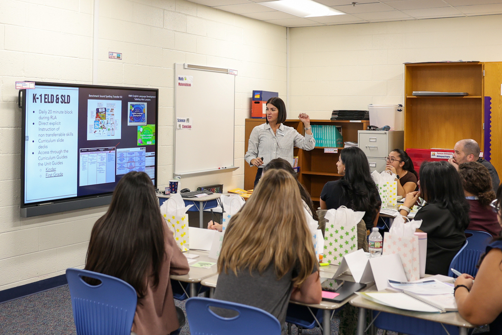 teachers attend new hire training at caldwell dual language academy