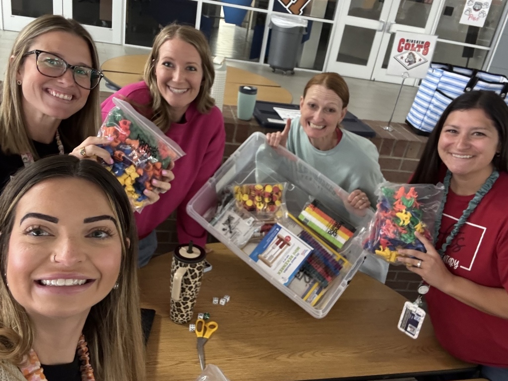 Kinder Team with math manipulatives