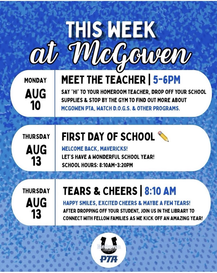 this week at McGowen