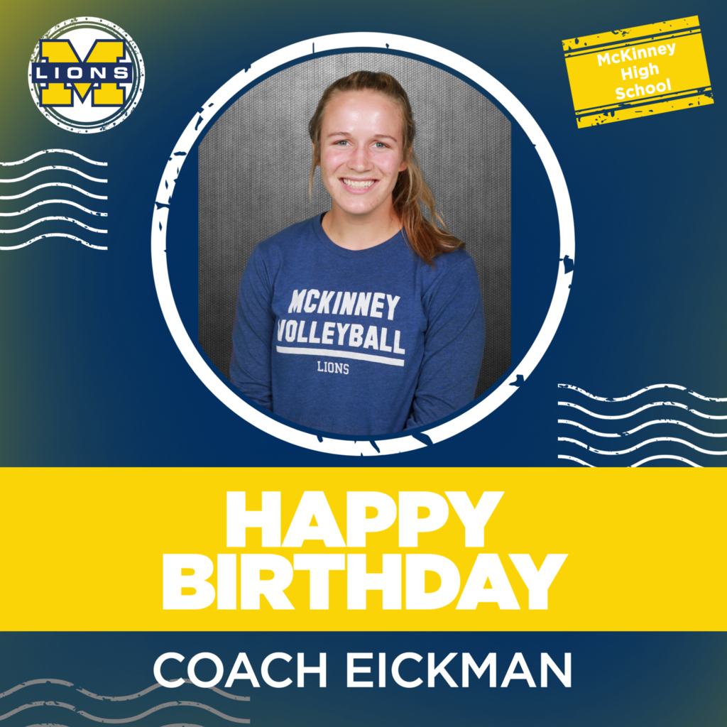 Happy Birthday Coach Eickman