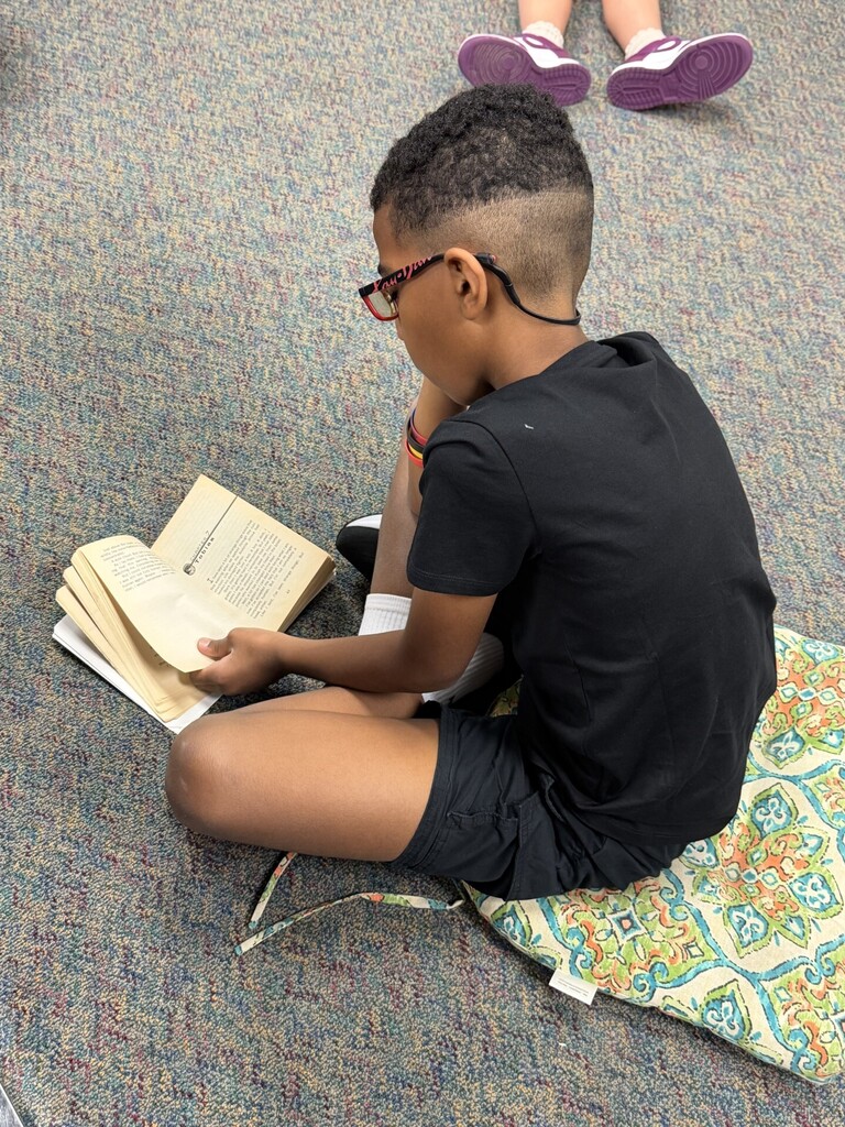 Student reading
