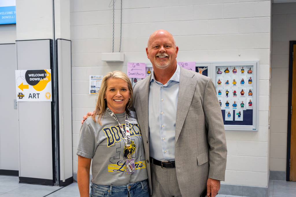 Pratt with Melanie Machost at Dowell