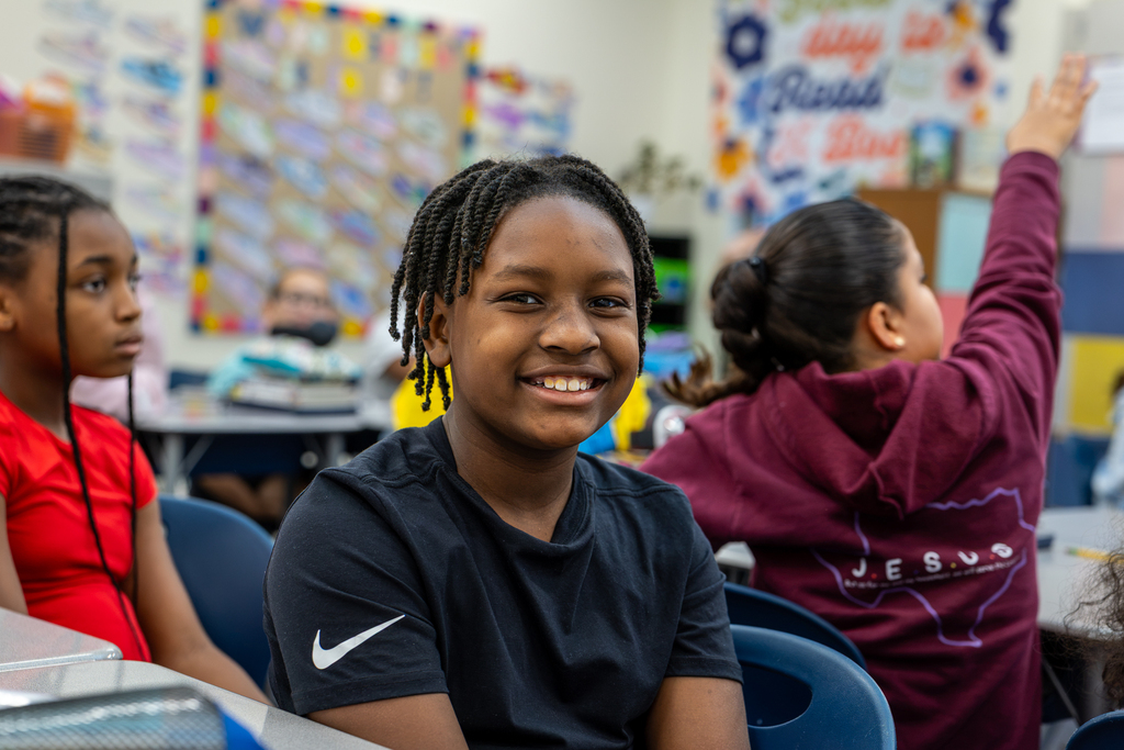 male student smiling