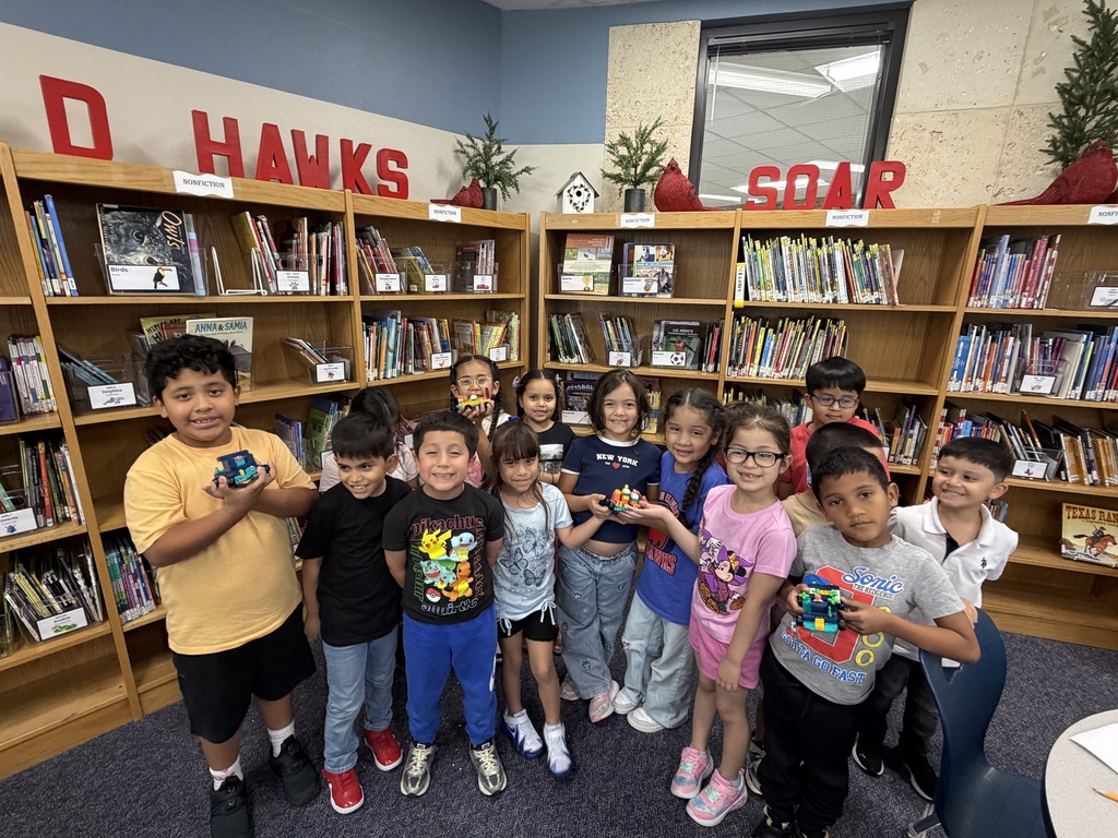 First Graders with Lego creations