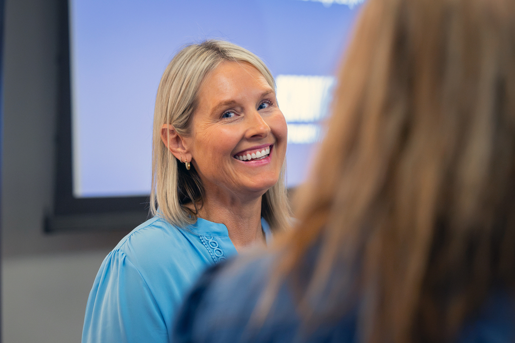 Shelly Spaulding smiling at camera