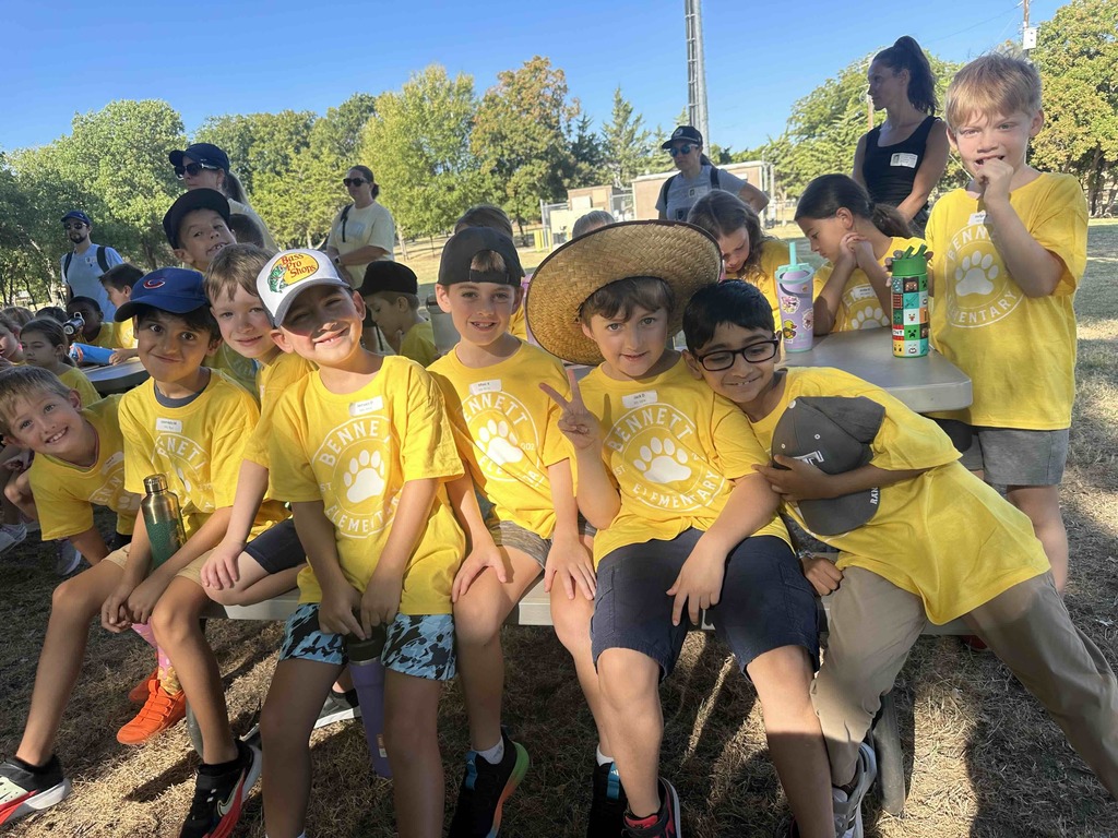 Group of boys posing for picture during field trip