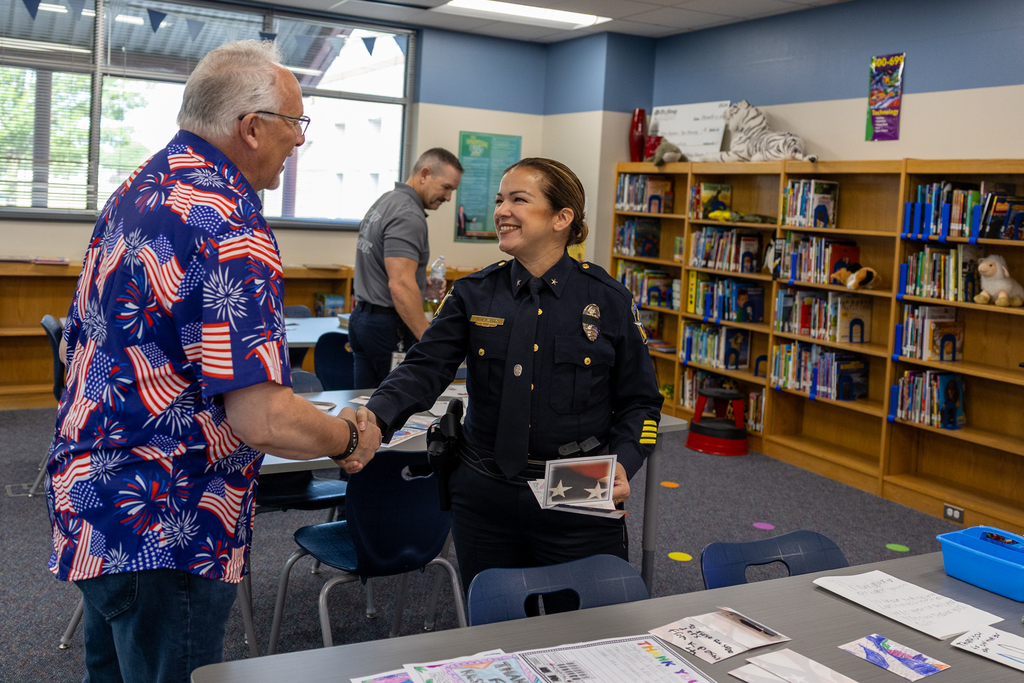 vega elementary first responders reception