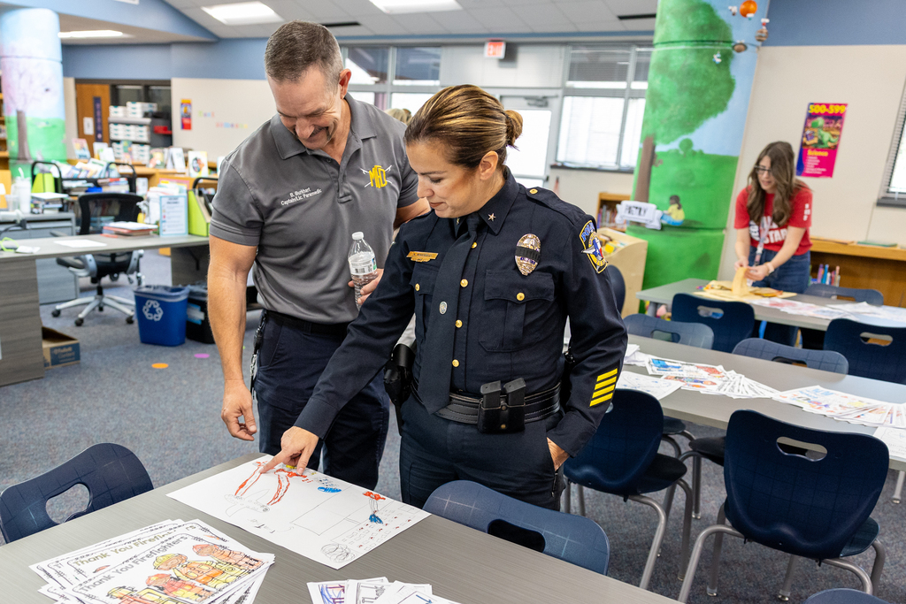 vega elementary first responders reception