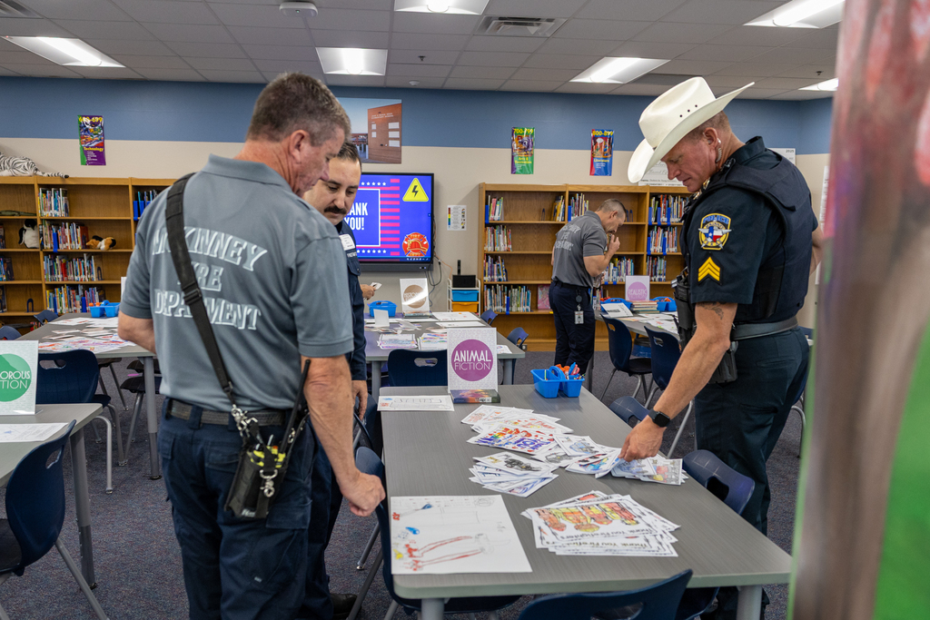 vega elementary first responders reception
