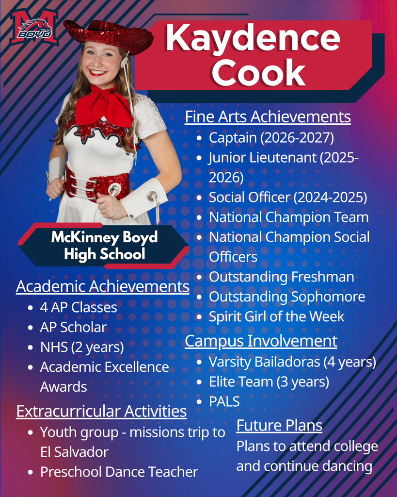 Scholar Artist Kaydence Cook, MBHS Dance