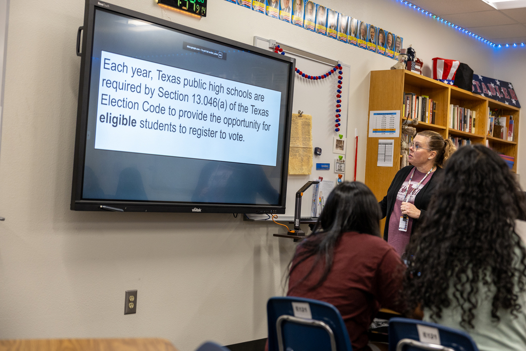 mrs stadler at mckinney north teaches a lesson about voting