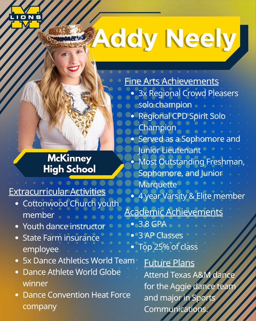 Scholar Artist Addy Neely, MHS Dance