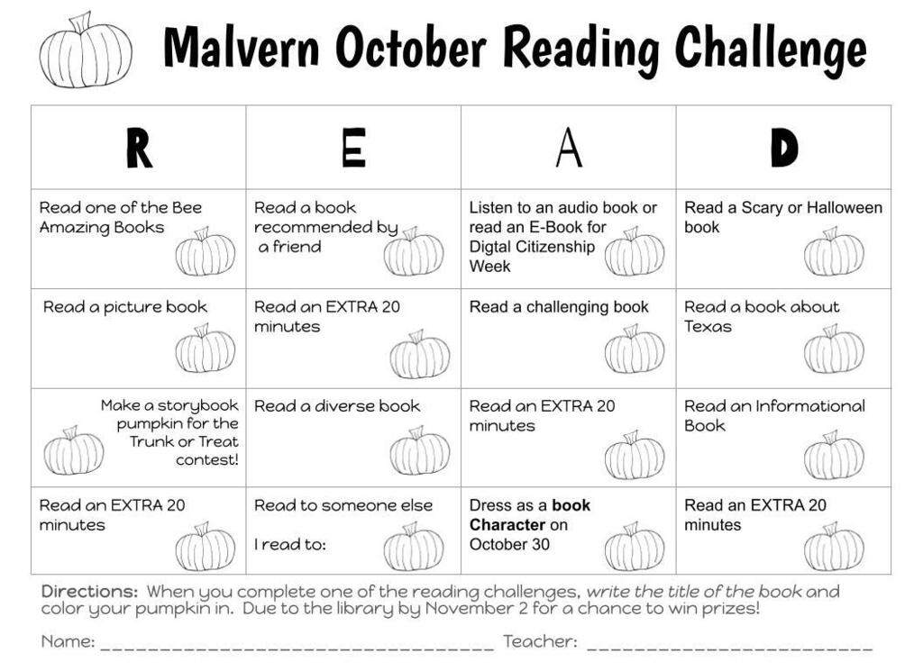 October Reading Challenge