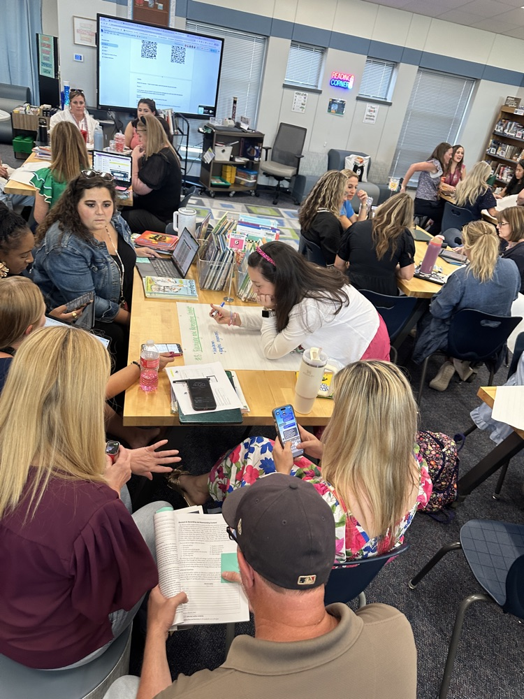 4th grade team plus 2 1st grade teachers and 1 3rd grade teacher collaborating