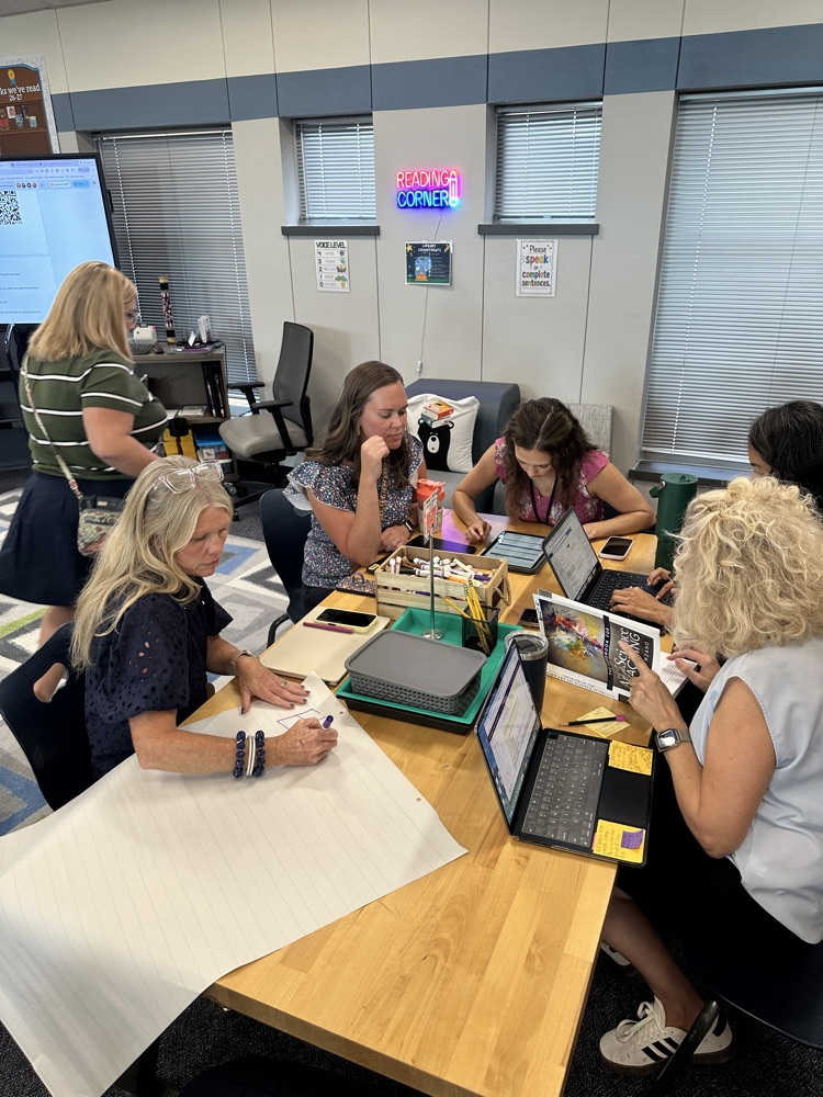 1st grade team plus resource team collaborating