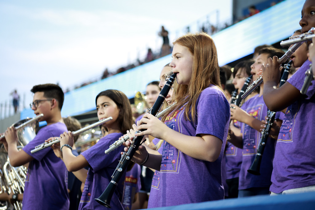 students perform at mckinney isd band night 