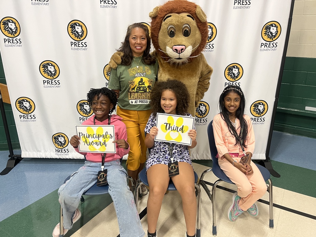 August Principal's Award – Third Grade