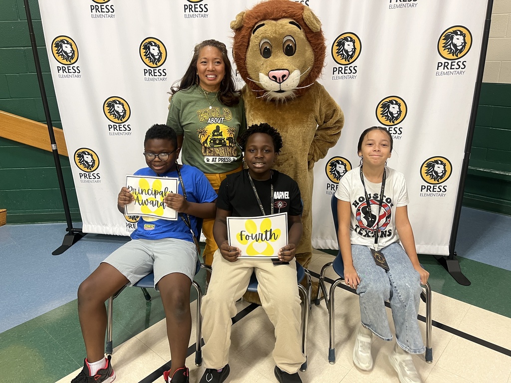 August Principal's Award – Fourth Grade