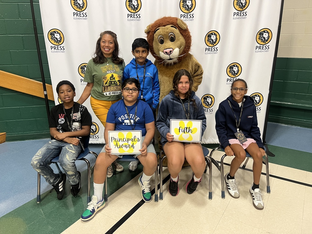 August Principal's Award – Fifth Grade