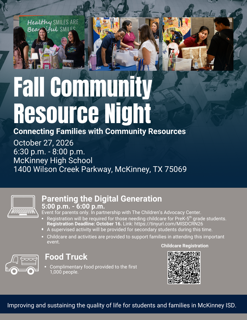 fall community resource night flyer 