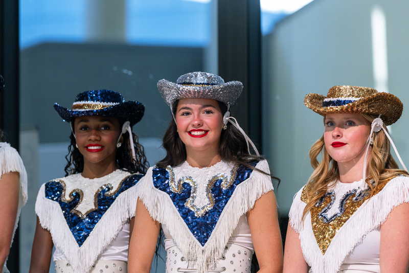 drill team smiling