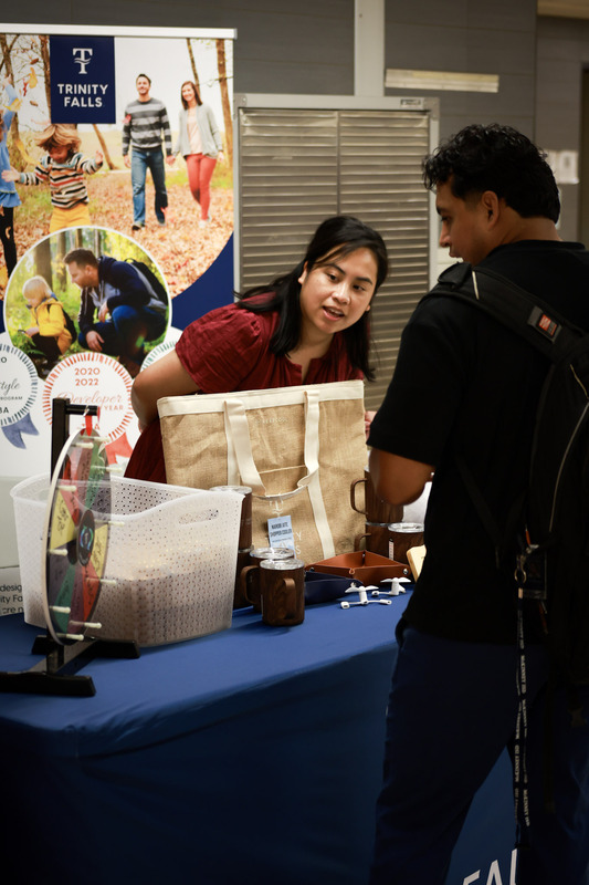 booth worker and teacher