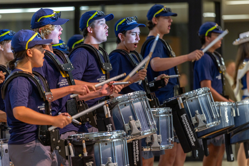 drum line performing