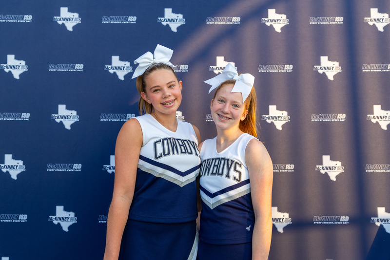 two Cockrill cheerleaders
