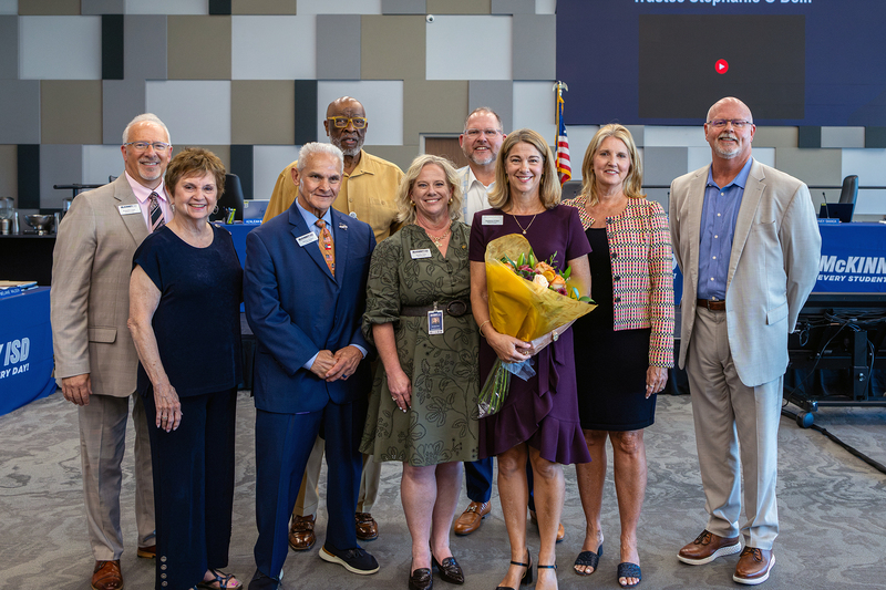 stephanie o'dell with the board and Shawn Pratt