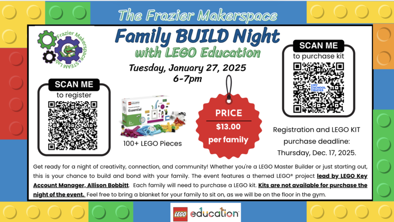 lego family night registration and purchase information