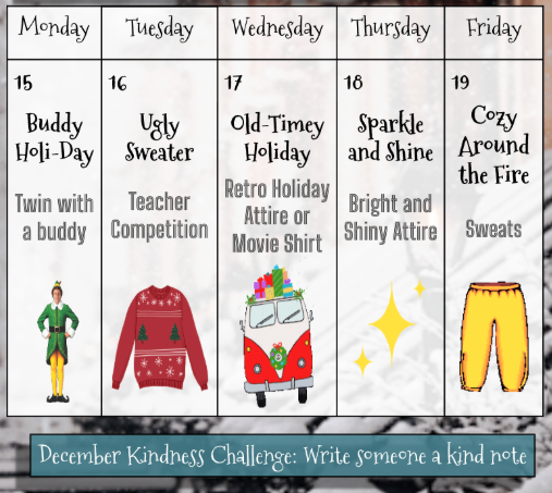 Calendar of Dress Up Days