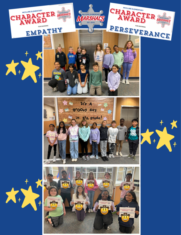 Character Award Winners