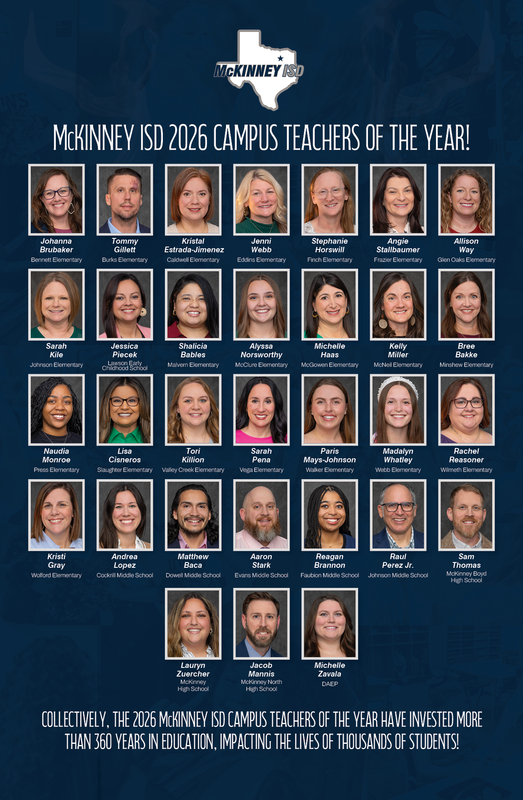 graphic with teacher portraits and text that repeats the information in the post