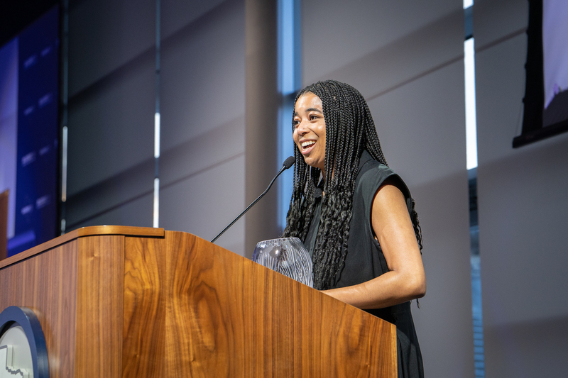 brannon at the podium