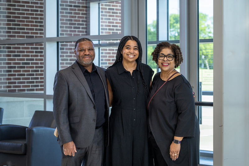 Brannon with parents