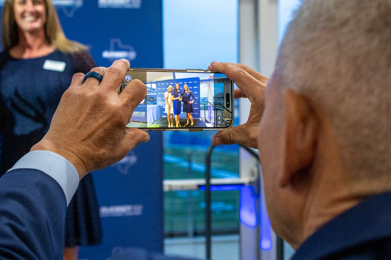 view of phone duriing photo