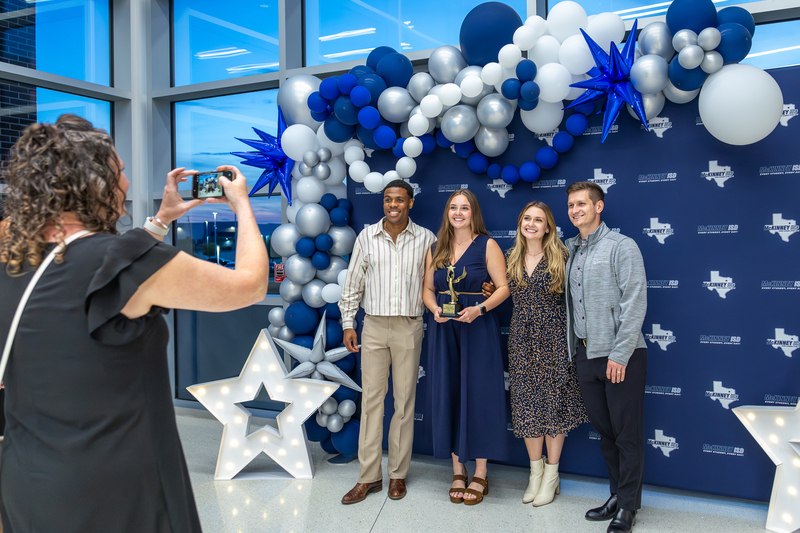 teacher with family and friends