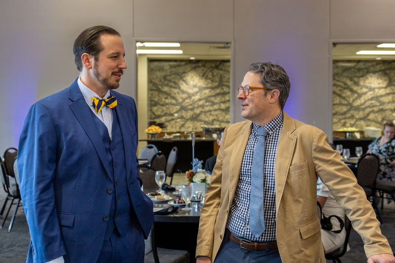 two teachers talking