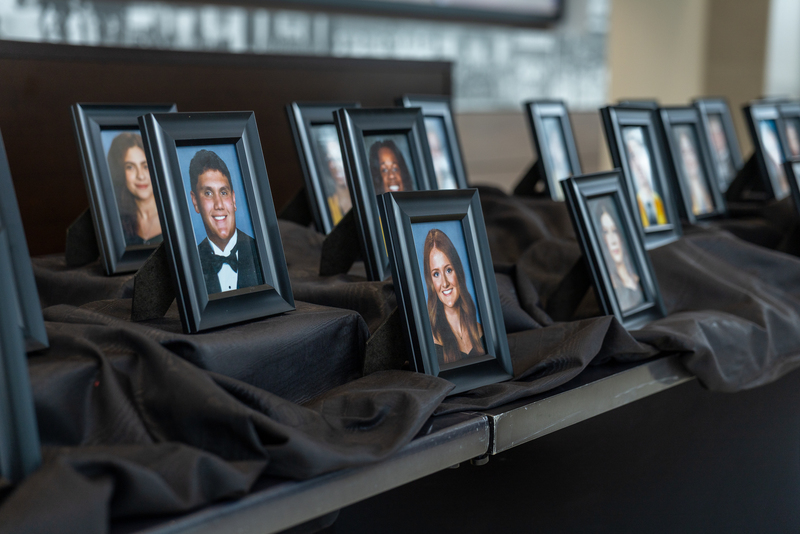 Photos on table
