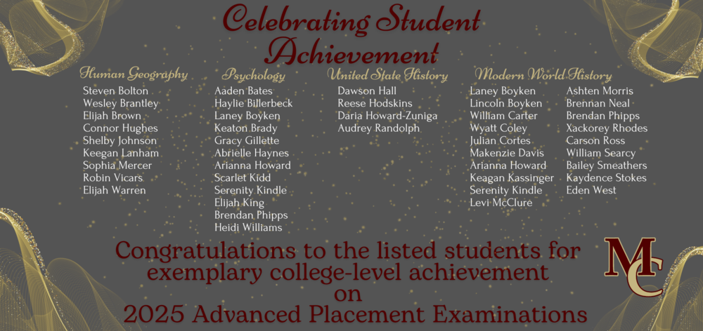 2025 AP Exam Exemplary Achievement