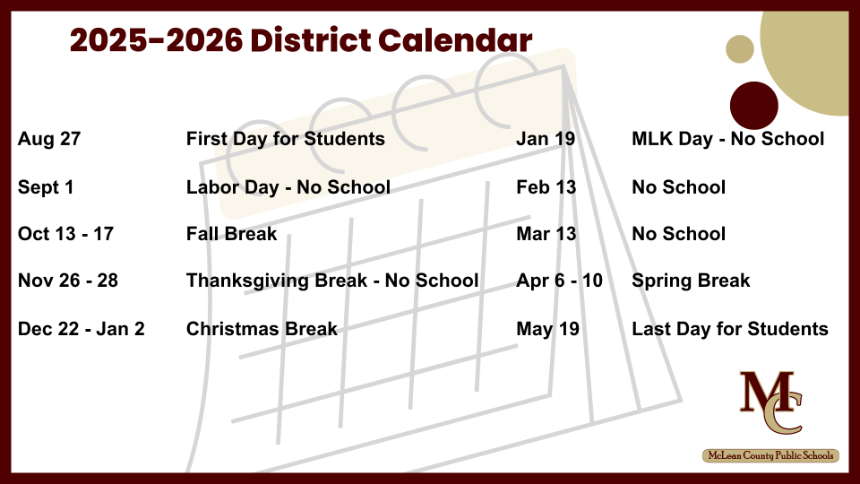 25-26 District Calendar