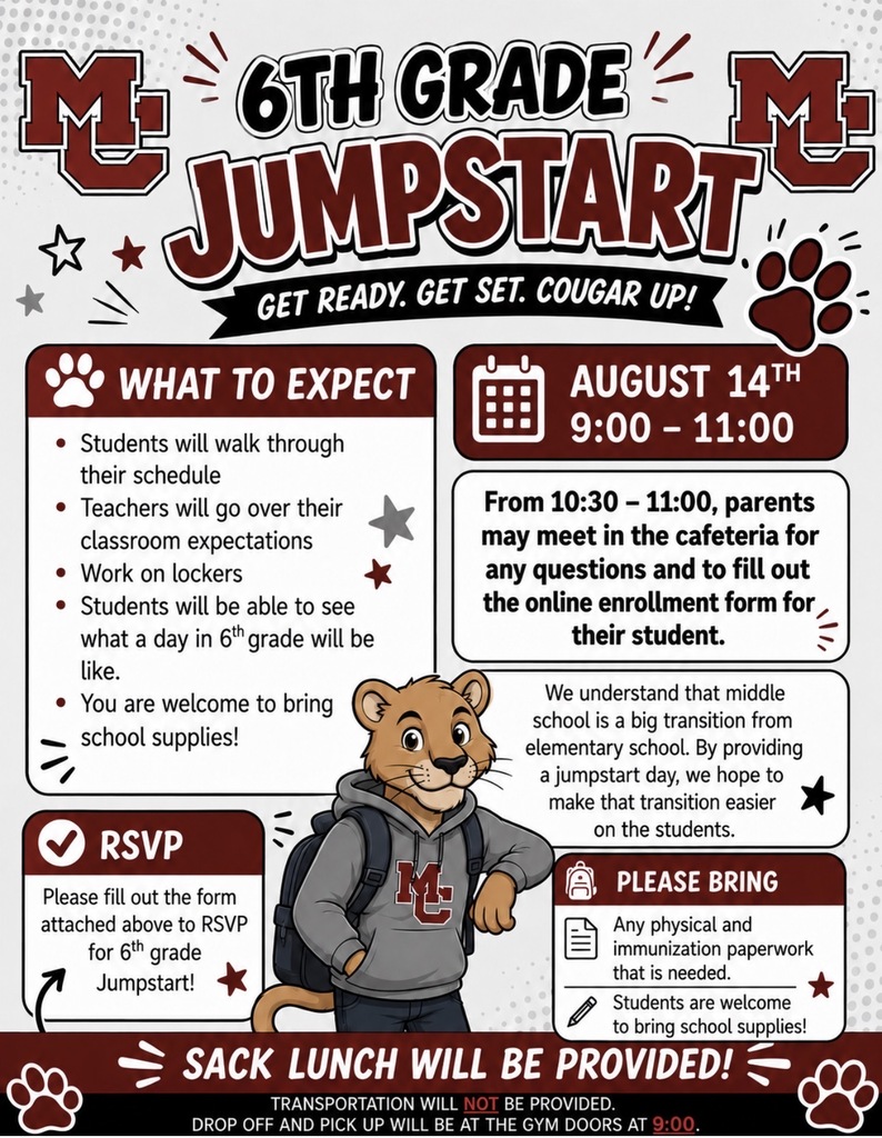 6th grade jumpstart flyer