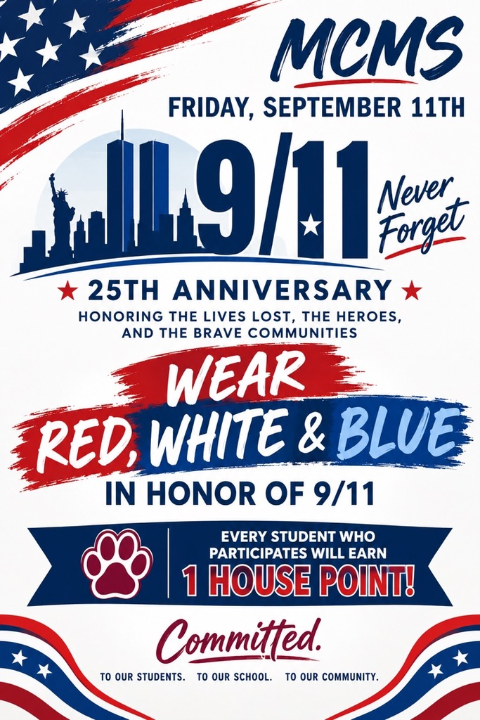 red, white and blue
