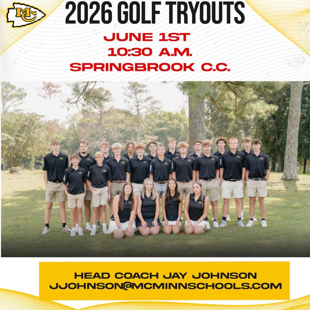 2026 Golf Tryouts