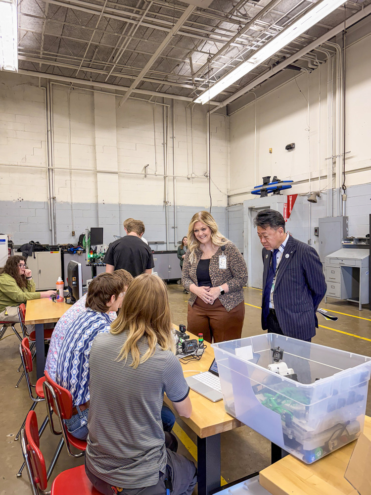 Japanese Delegation Tours MCHS CTE Program