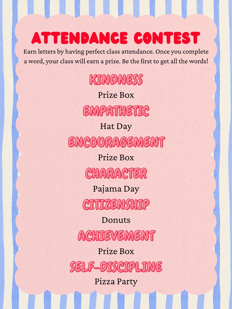 attendance contest flyer